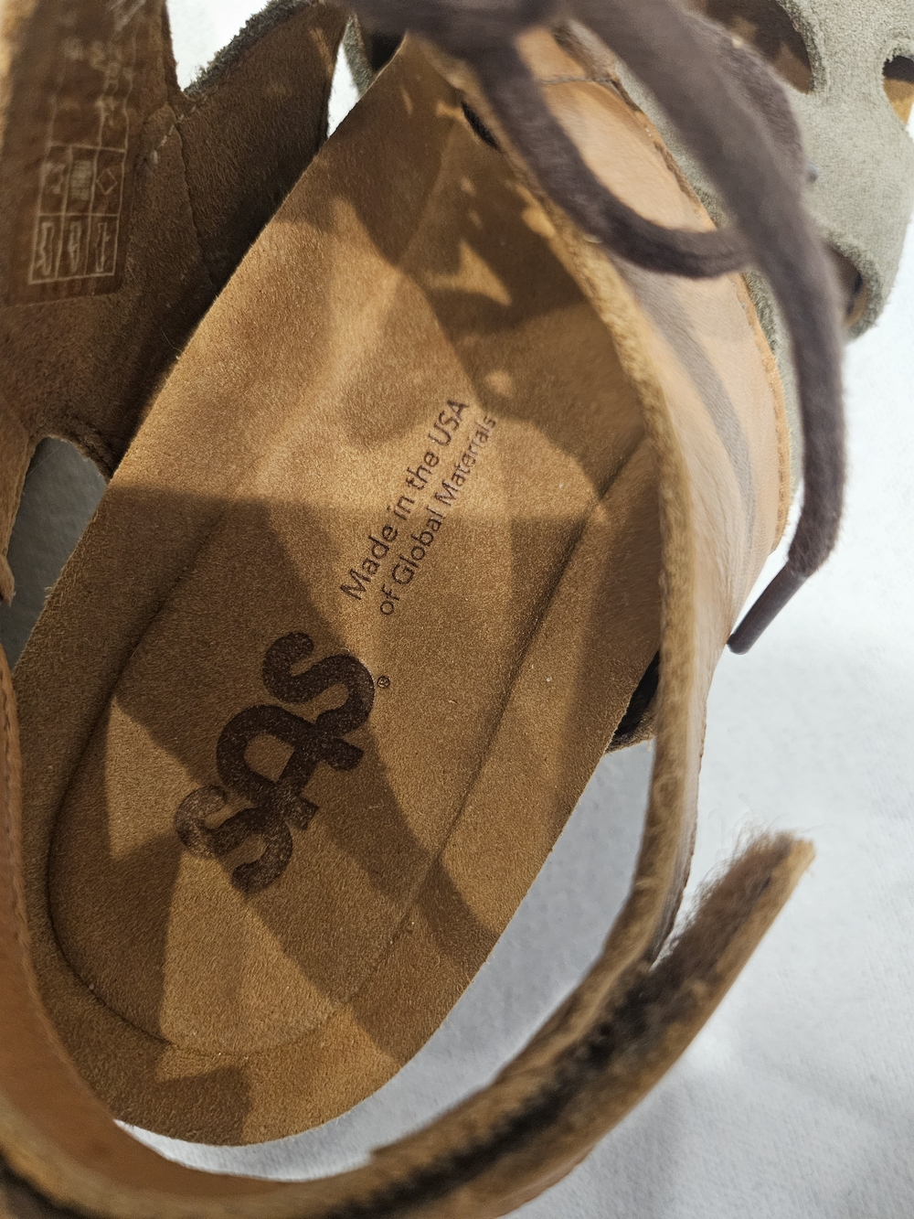 SAS Sedona Women’s Lace Up Comfort Wedge Sandals Size 9M $189 in Sagebrush - Picture 10 of 10